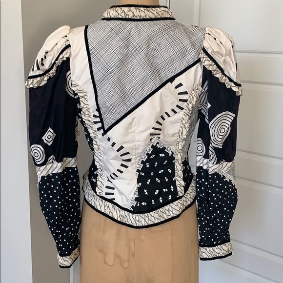 Vintage patchwork cotton jacket - Picture 3 of 9